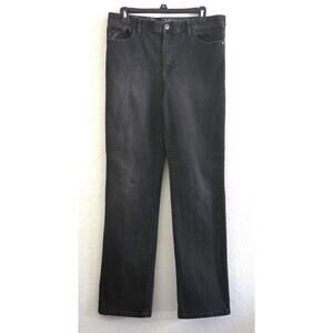 Jeans-Gloria Vanderbilt-Black Wash-Pocket Detail-5 Pocket-Size Missy 10